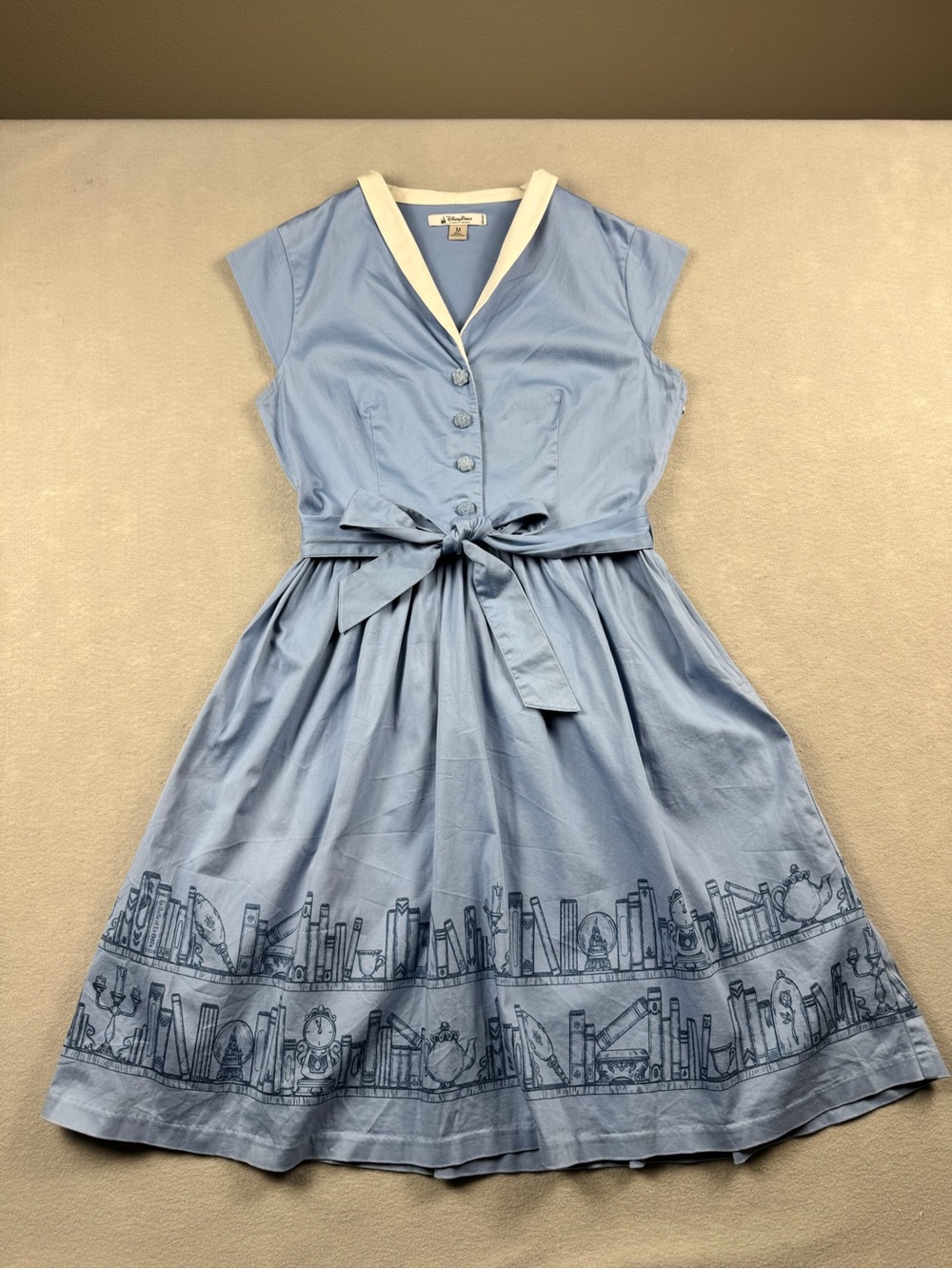 Disney Parks The Dress Shop Belle Beauty Beast Dress Size Medium Library Rare